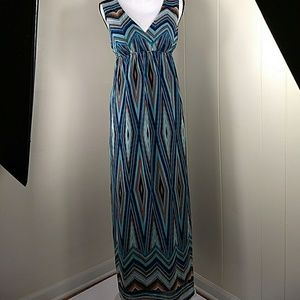 Cynthia Rowley size 4 maxi dress blue